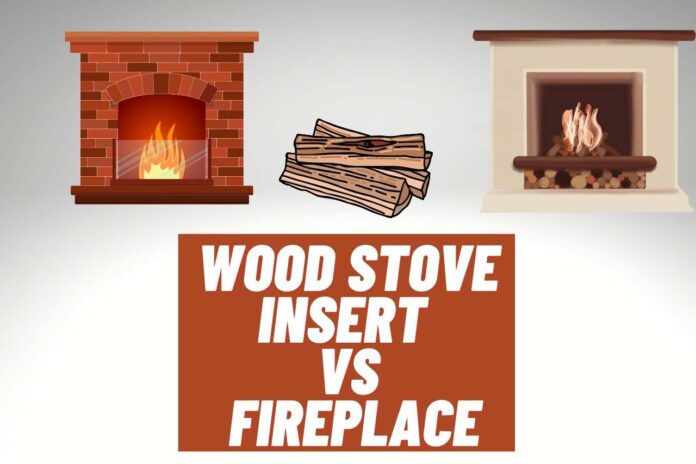 wood stove insert vs fireplace