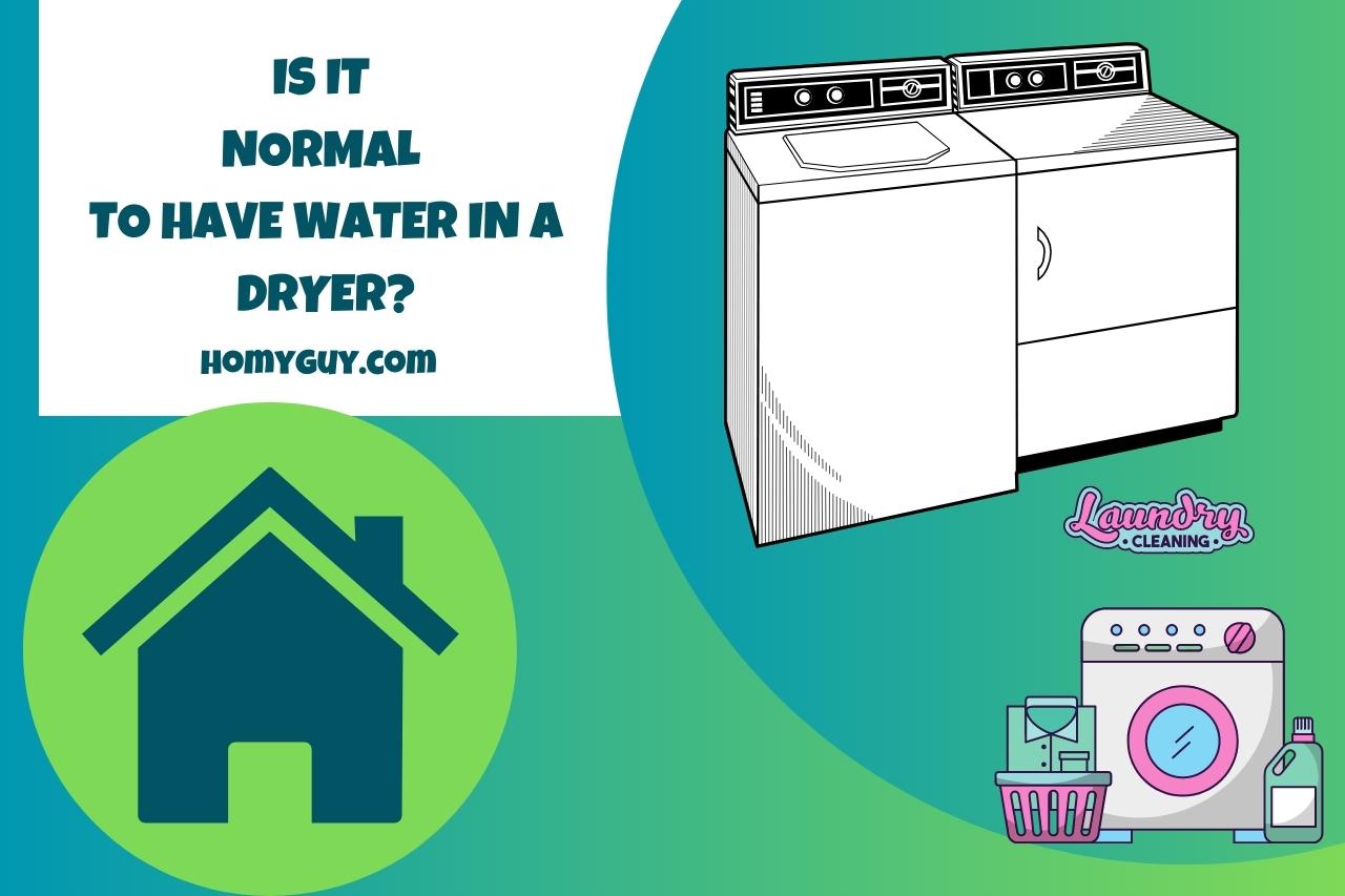 Is It Normal to have Water in a Dryer