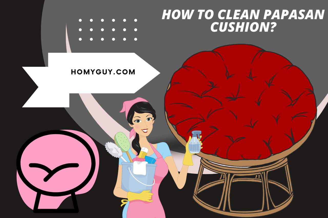 how to clean papasan cushion